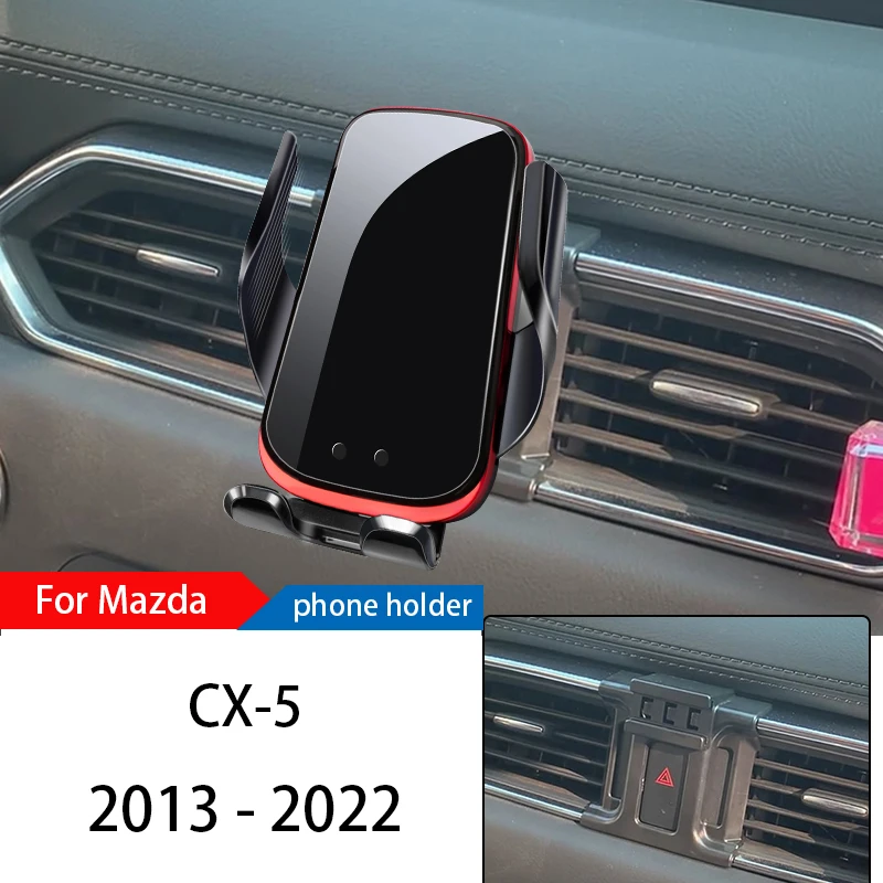 

Wireless Charger Car Phone Holder Mount Stand For Mazda CX 5 2013-2022 Adjustable GPS Navigation Mobile Bracket Accessories