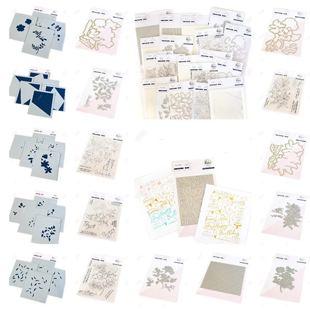 

Never Give up Overlapping Geometrics Pres Plate Metal Cutting Dies Stamps Stencil Hot Foil Scrapbook Diary Decoration Embossing