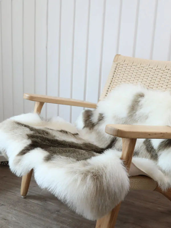 

Modern Minimalist Machine Washable Deer Fur Carpet Bedroom Decorative Blanket Bedside Rug Mirror Decoration Home Textile