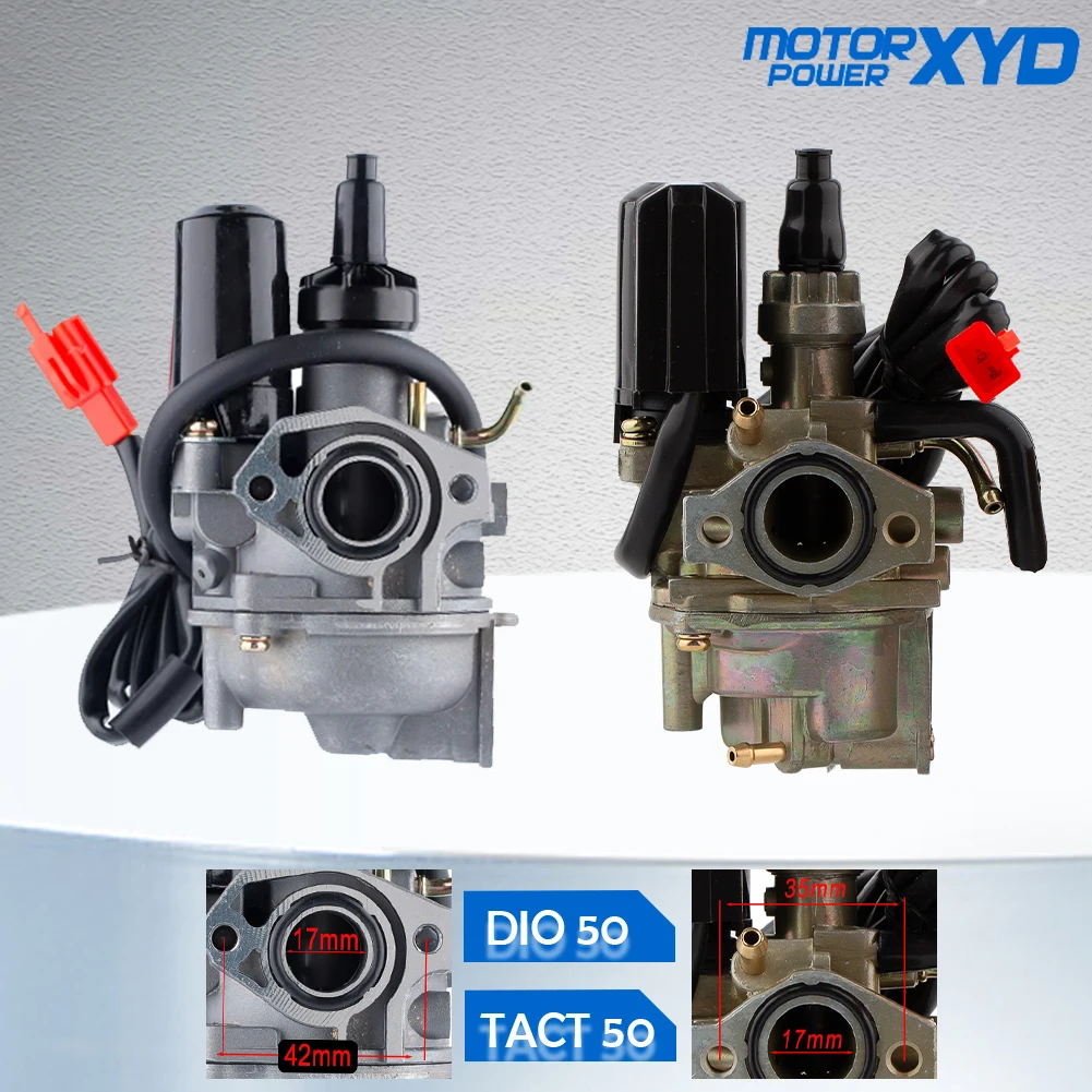 Motorcycle Carburetor 17mm 19mm For Honda DIO50 DIO90 TACT 50 2Stroke Carb SA50 SK50 DIO 50 DIO 90 AF18 Dirt Pit Bike ATV Enduro