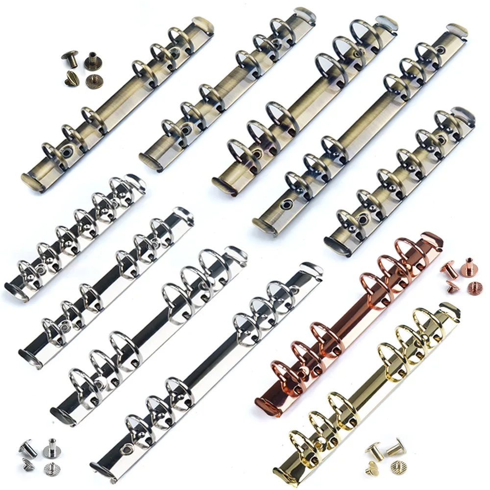 

Detachable A5 Personal A6A7A8 Binder Rings High-quality Metal Ring Binder Clips for Loose Leaf Notebook for Planner Accessories
