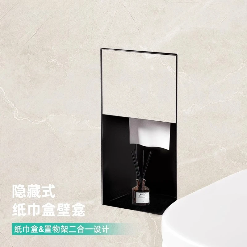 

Concealed, Toilet Niche Stainless Steel Recessed Shelf, Bathroom Tissue Holder