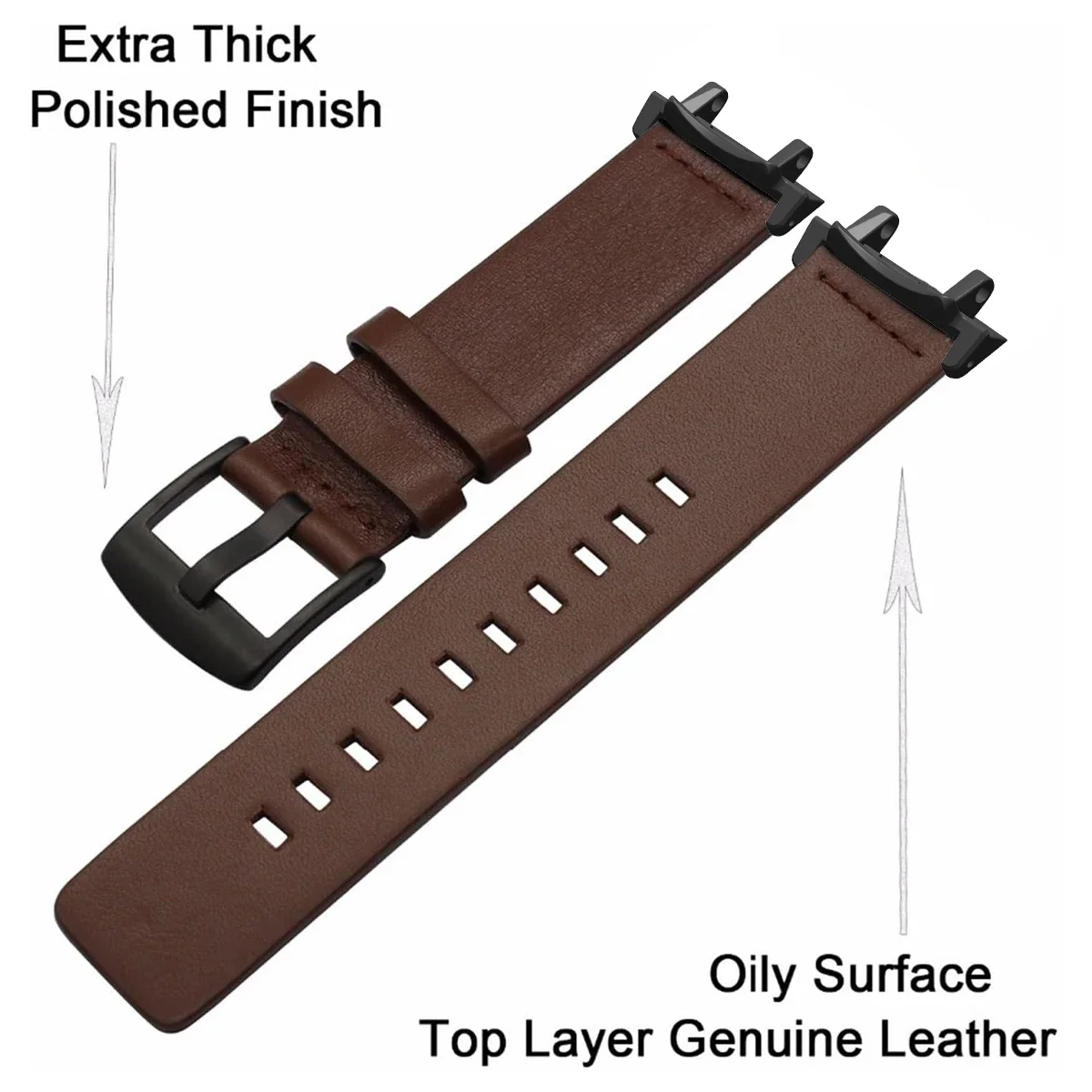 لا توجد فجوات حزام من الجلد ل Huami Amazfit T-Rex 3 الأعمال الفرقة سوار ل Amazfit T-Rex 2/Pro ساعة ذكية معصمه Correa