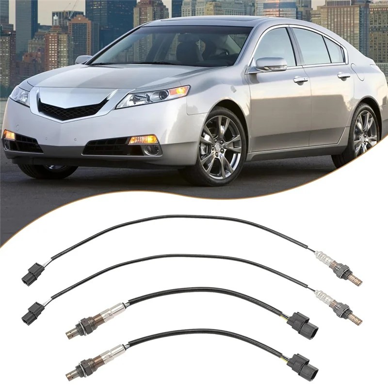 O2 산소 센서 키트 4PCS 36542R70A01 250-24785 350-35065 Honda Accord 2010-2011 Pilot 2009-2013 Odyssey 2011-2013