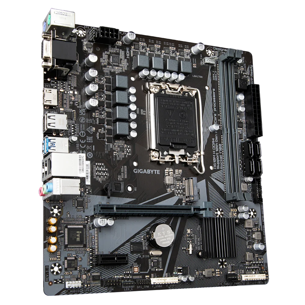 New GIGABYTE H610M H DDR4 Desktop Computer Board For 12 Generation Cpu LGA 1700