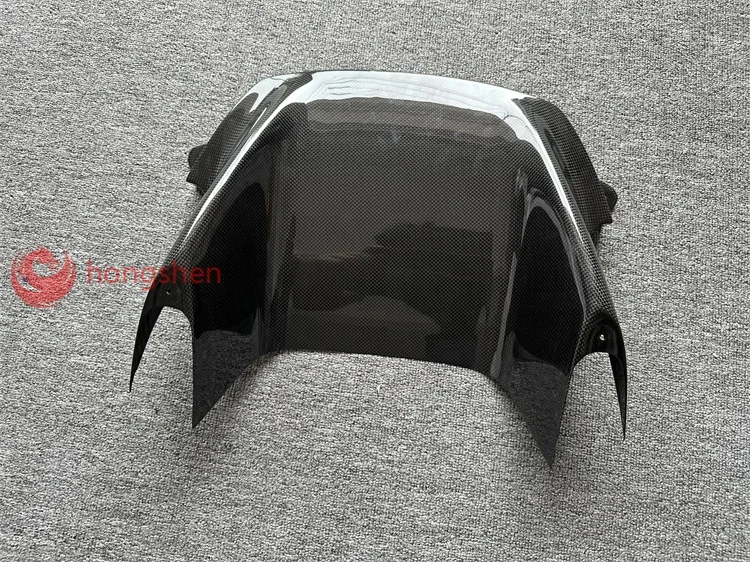 accessores car OEM style dry carbon fiber front rod center lip front air port decoration for Ferrari SF90 2020-2022