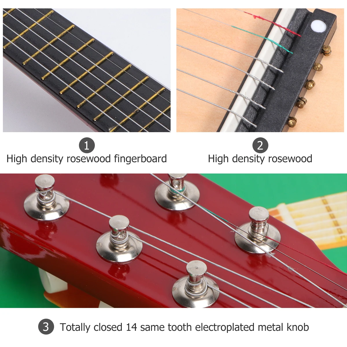 

21 Inch Beginner Folk Kids Beginner Folk Kids Guitar Toy Instrument Music Instrument Music Acoustic Guitar Gift