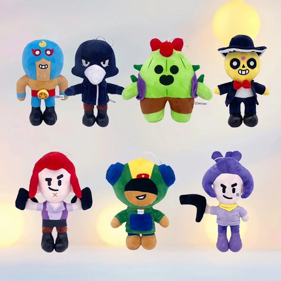 

Adorable Poco Stars Plushie Set (Spike, Shelly, Leon, Clot) - Super Soft Stuffed Doll & Pillow for Kids