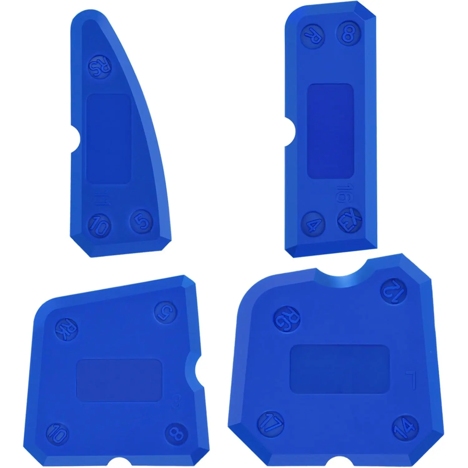 Kit de herramientas de llenado de 4 piezas, herramienta de clasificación de silicona para lechada, clasificación y sellado de sellador de silicona