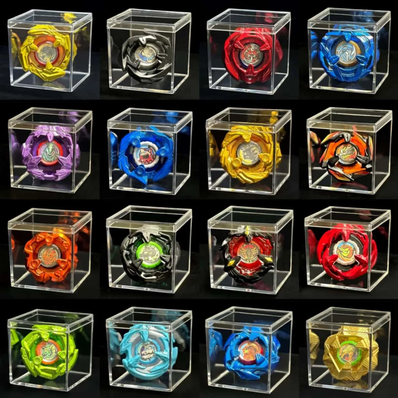 Beyx Gyro X Toy BX Series Battle Spinning Top Gyroscope, Kids Competitive Game Toy Gift with Transparent Display Box