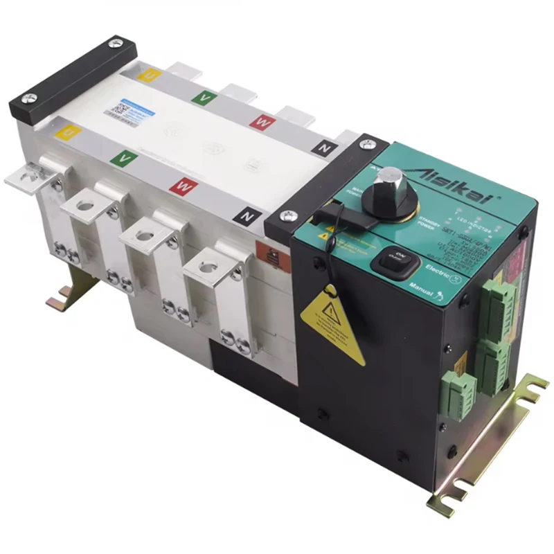 4P 160A ATS Aisikai Diesel Generator Control Board Circuit Breaker Single Three Phase Dual Power Automatic Transfer Switch