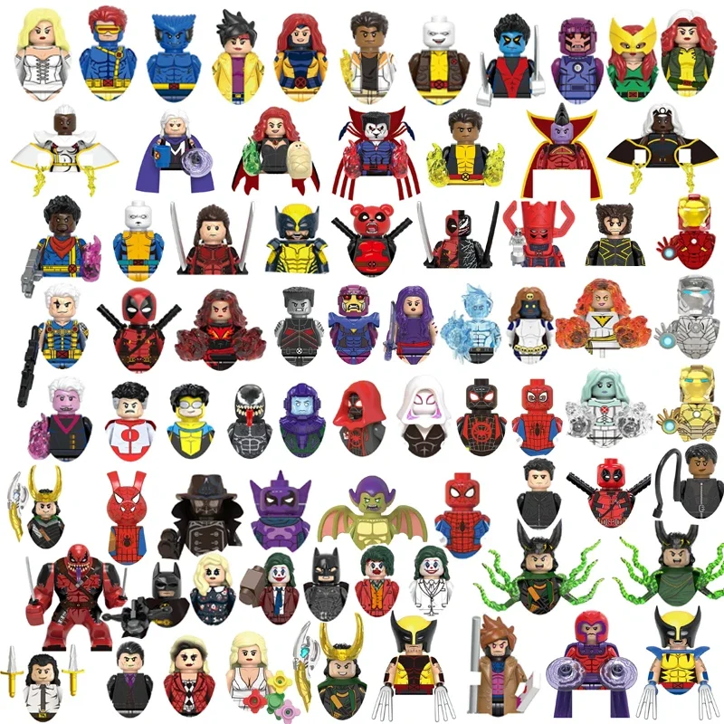 

Marvel Spider-Man Iron Man Captain America Batman Harley Quinn Clown Bricks Cartoon Character building block Birthday Present