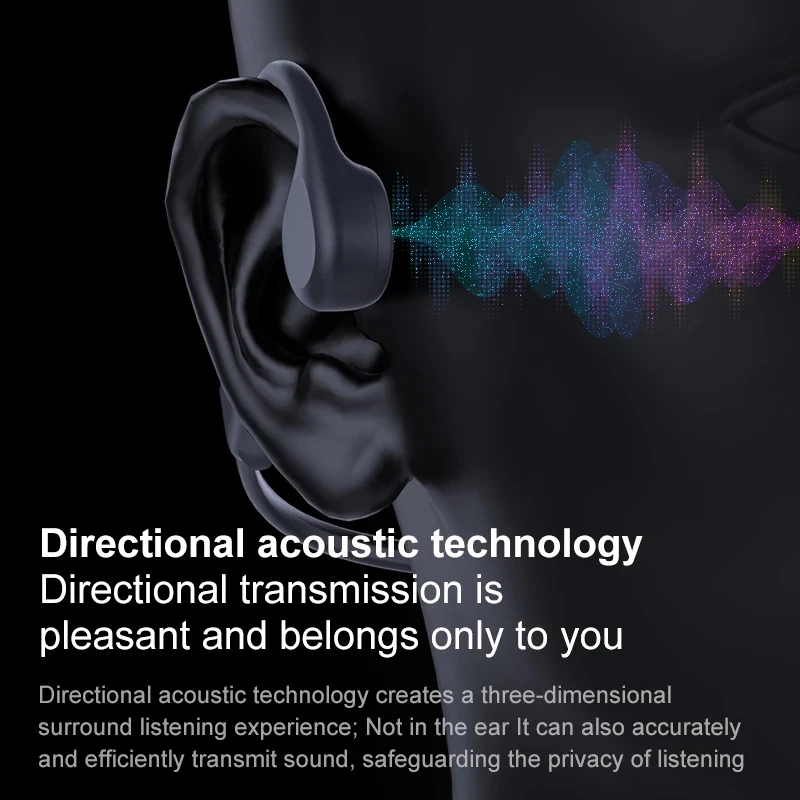 Xiaomi Bluetooth Knochenleitungs-Headset, 8 Stunden lange Akkulaufzeit, LPlay-Zeit, Anruf, Rauschunterdrückung, Laufen, Radfahren, Sport-Headsets