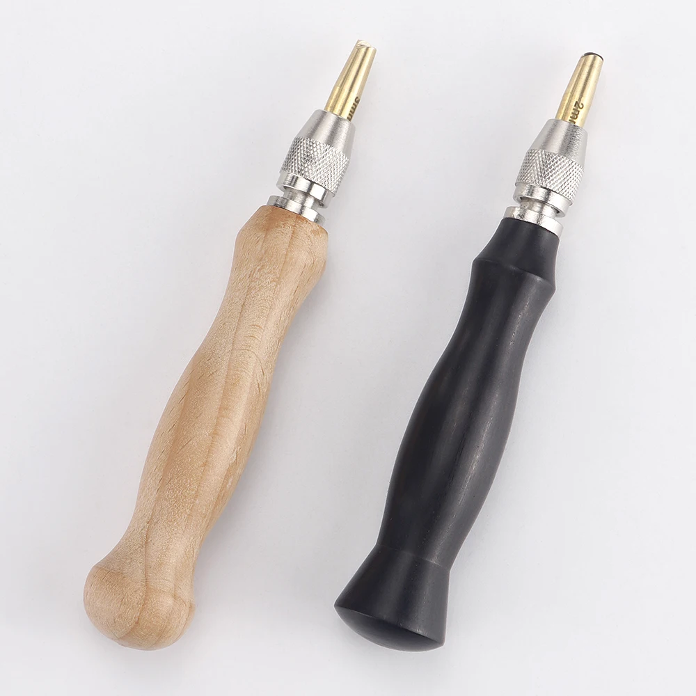 Leather Edge Creaser-4 Specifications Replaceable Brass Head 1-5mm Press Sealing Machine Edge Marking Creaser Decorative DIY Too