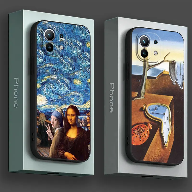 

Funny Oil Painting Van Gogh Starry Phone Case For Xiaomi 14T 13T 12T 11T 14 Pro 11 Lite Poco X3 X4 X5 X6 M5 F5 F6 Pro Soft Cover