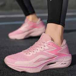 Women Shoes Pink Men Sneakers Soft Breathable Mesh Deodorant Shoe Outdoor Athletic Walking Jogging Running Sports Shoes White