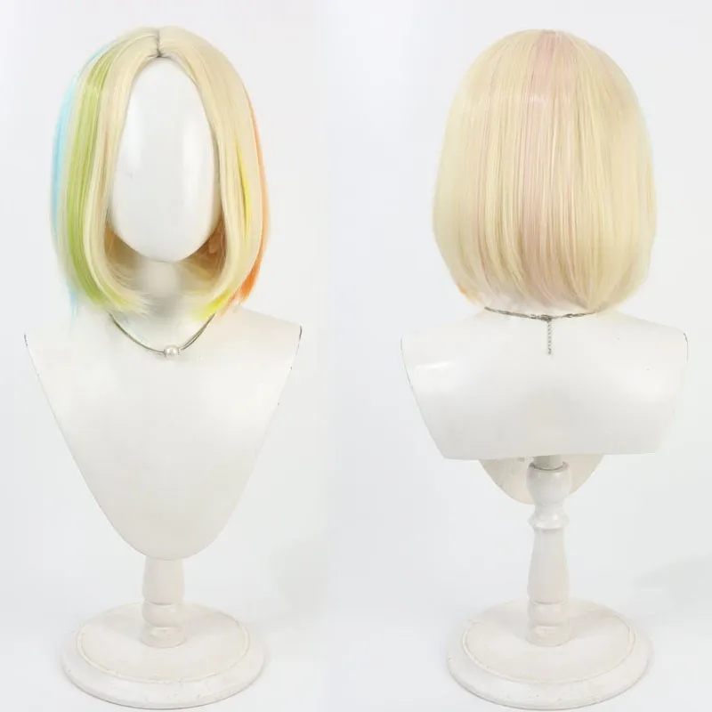 Peruka Cosplay Mignon Tokyo land Rogaston Brązowa Imitacja Skóry Głowy Kręcone Włosy Halloween