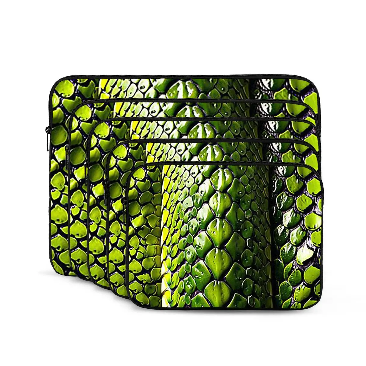 

Snake Skin Green Snake Serpent Animal Print Viper Fashion Notebook Laptop Bag Case Pouch Tablet Shockproof Case Bag