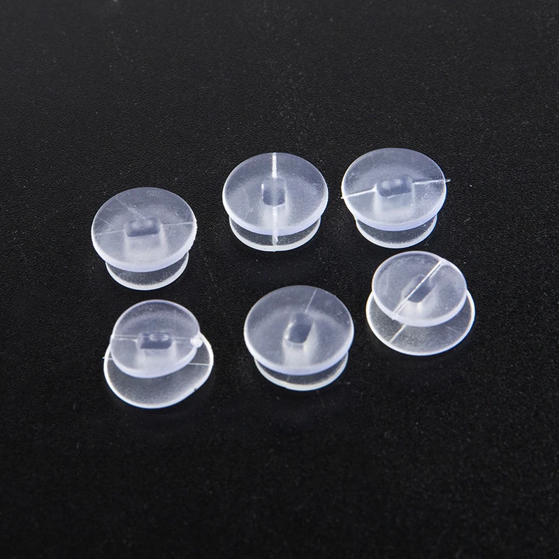 25Pcs Transparent Buttons Accessories For DIY Sandal Shoe Charms Jewelry Decor