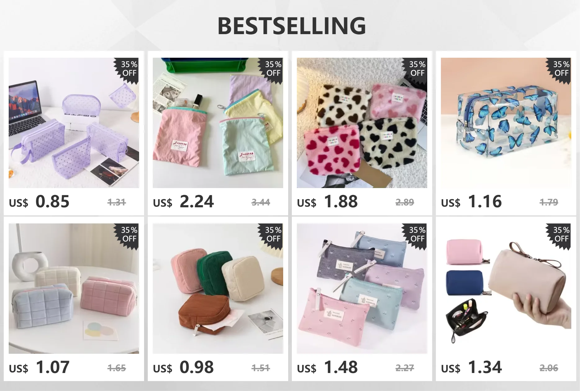 Nette Schleife Frauen Mini Kosmetik Tasche Damenbinden Lagerung Tasche Tragbare Tampon Halter Fall Mini Make-Up Lippenstift Lagerung Tasche Beutel – Detail 1