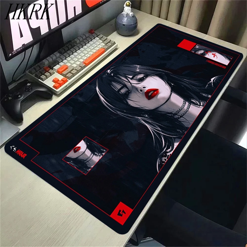 Anime Non-Slip Mouse Mat Dark Kazemi Large Mouse Pad XXL YUki Aim Professional Rubber Mousepad Gaming Keyboard Mat Desk Mats