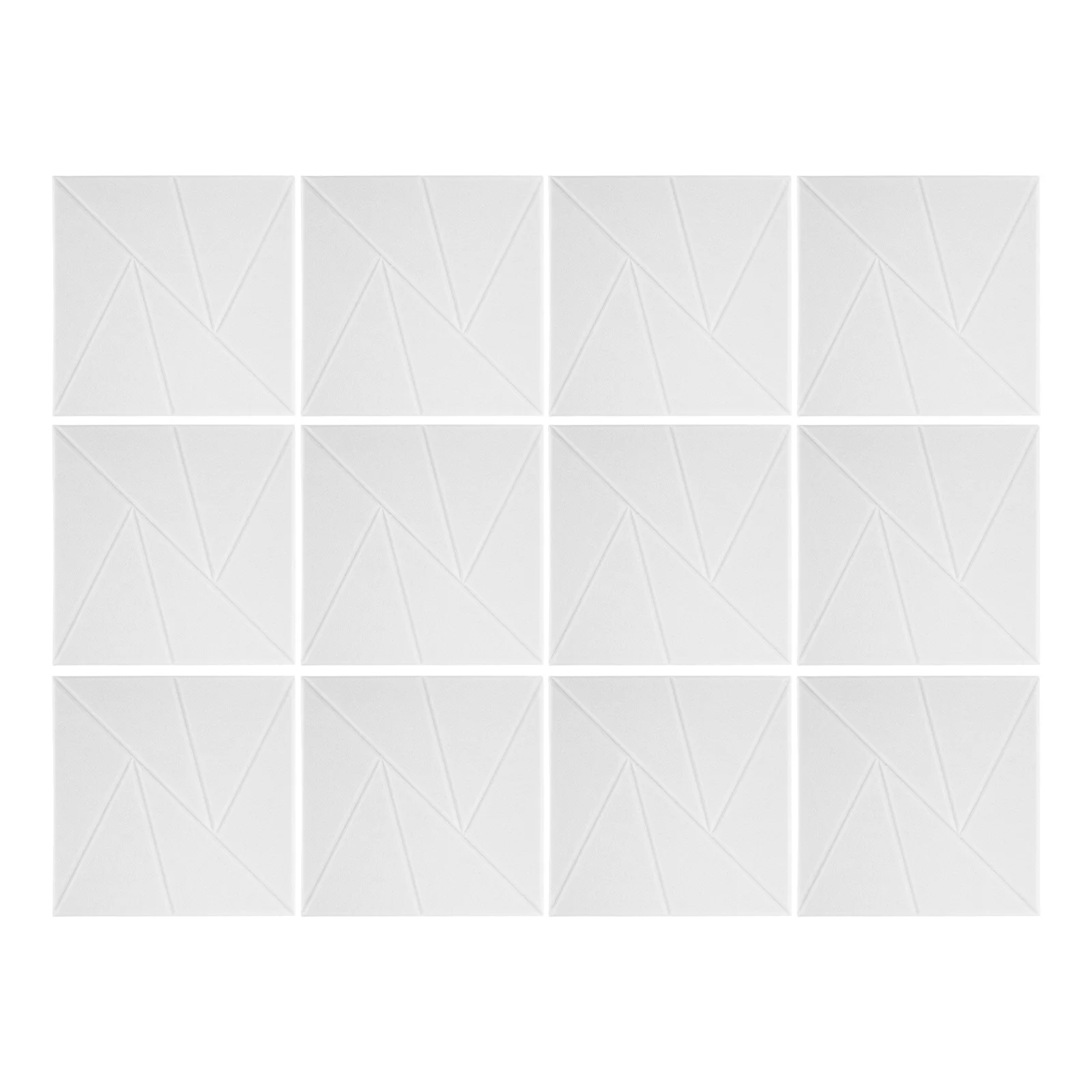 12 قطعة لوحة عزل الصوت عالية الكثافة ذاتية اللصق لوحات الحائط البلاستيكية للاستوديو المنزل مكتب الحد من الضوضاء الصوتية