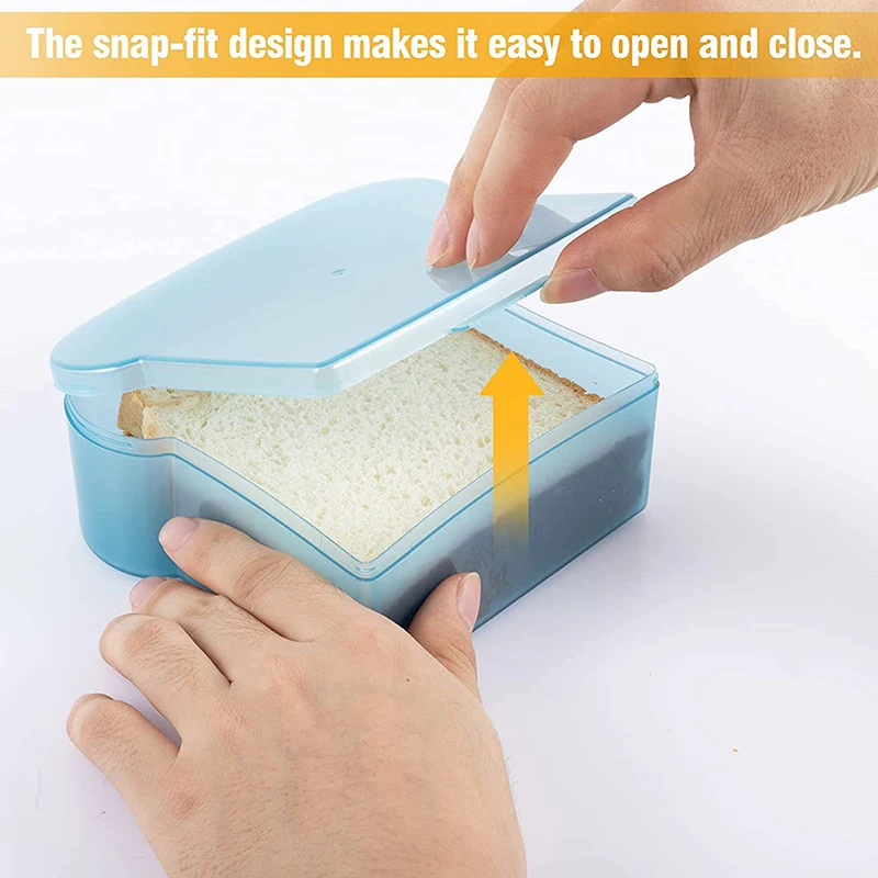 سيليكون الخبز الحاويات المحمولة السوشي الحلوى ساندويتش نخب الغذاء صندوق تخزين microwavable شفافة المطبخ الغداء بينتو بو