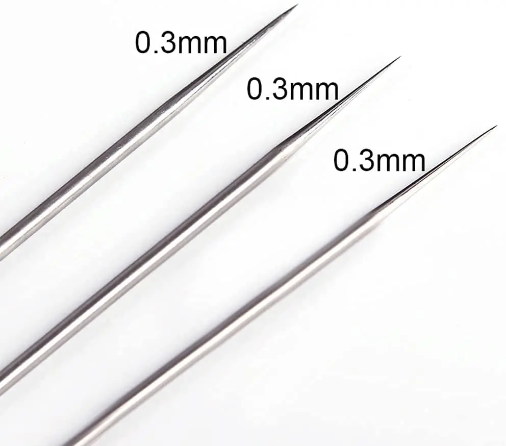 JOYSTAR 10PCS Airbrush Spare Parts, 0.3mm Needle, Nozzle and Needle Protector for Airbrush