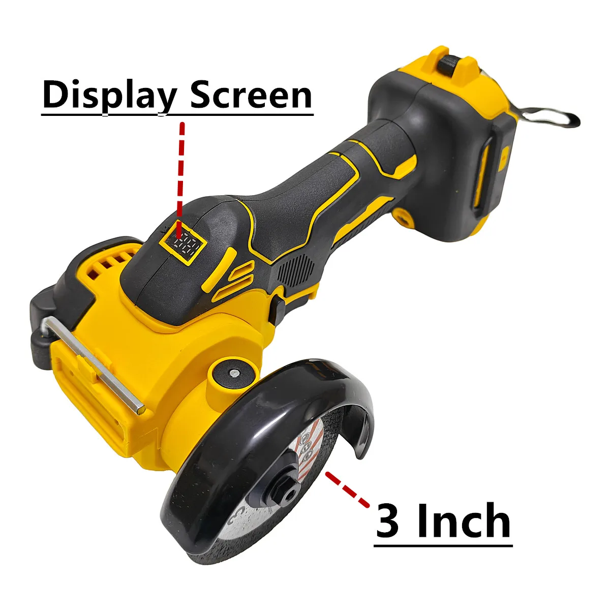 Brushless Angle Grinder 3 Inch CUT OFF Tool Cordless Cutting Polishing Grinding Saw Power Tool For DEWALT 20V 18V Battery