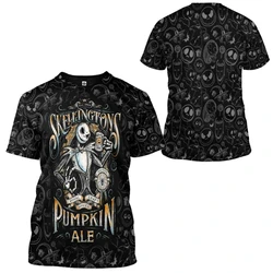 2026 Summer Men New Style 3D Printed TNBC Jack Skellington Funny T-Shirt Women street Large size Short Sleeve