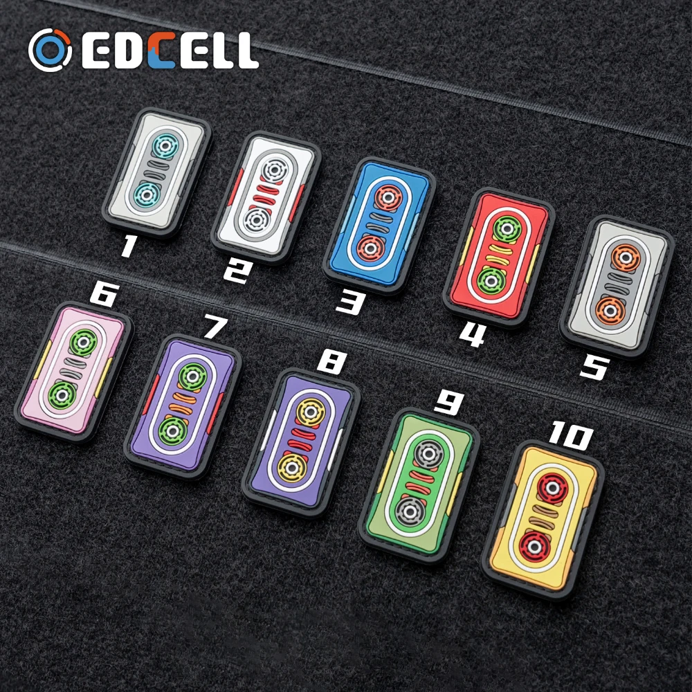 edcellパッチ-冷蔵庫ステッカー-edcアクセサリー-アームバンド-タクティカルエポレット-バックパック用ラバーステッカー