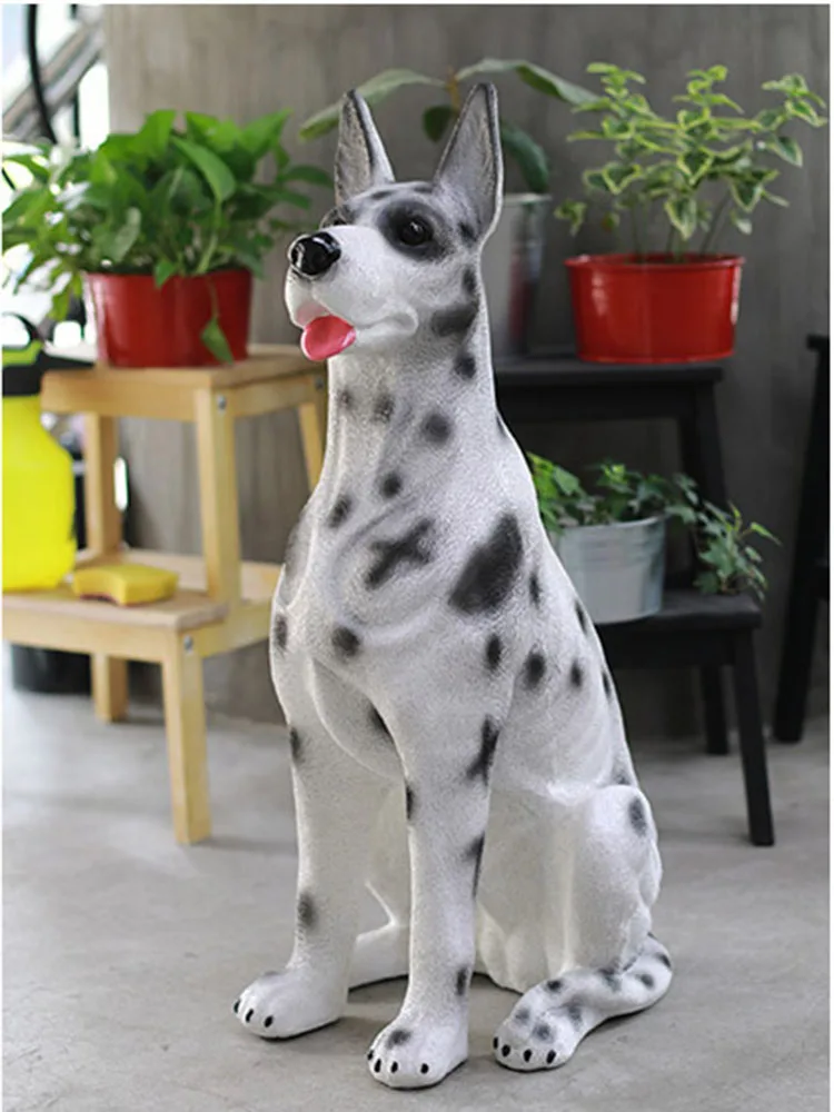 Retro Home Decor Vestibule Garden Decoration Yard Decoration Simulation Dog Model Simulation Big Dog Model Large Animal Ornament