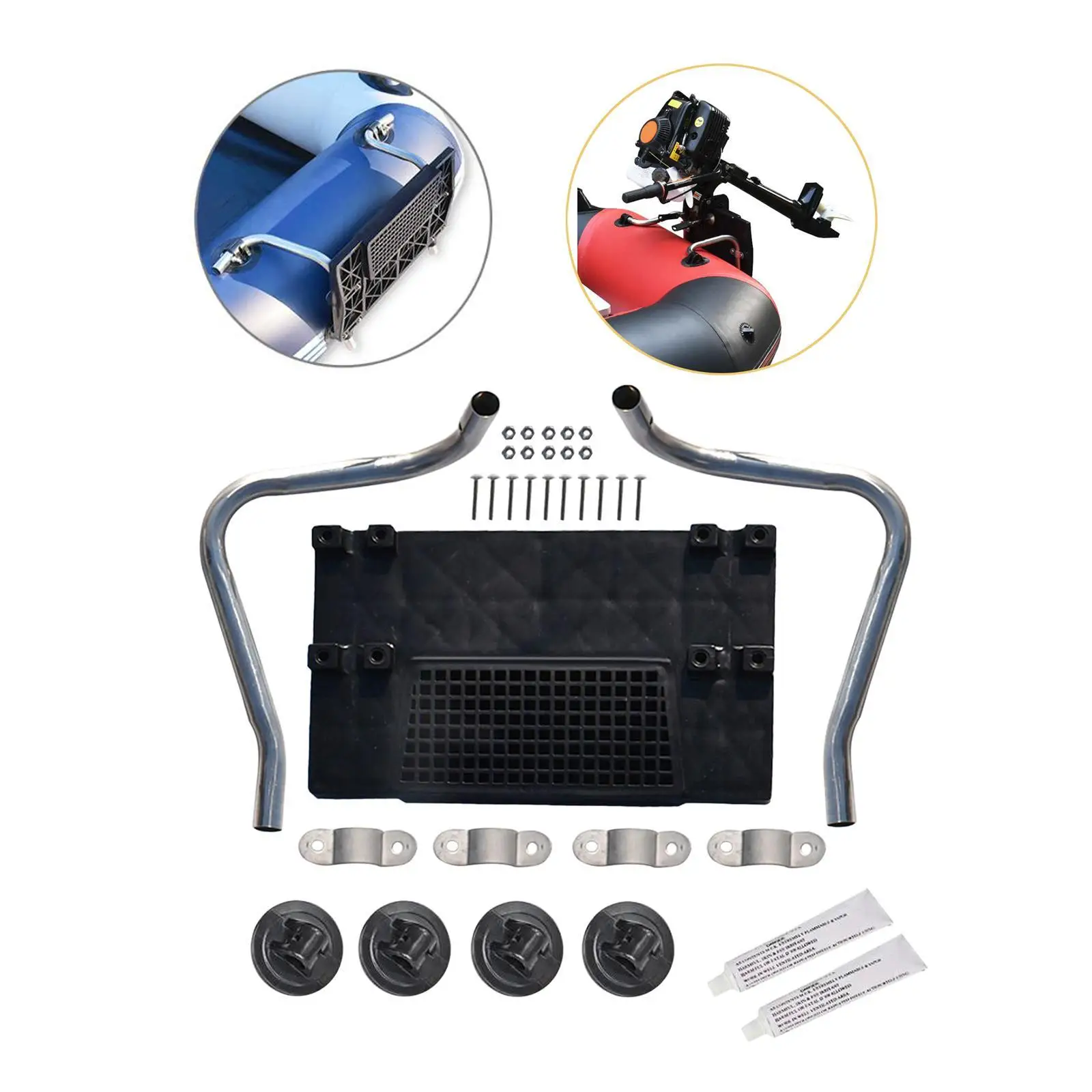 Motor Mount Kit Outboard Motor Mount Bracket Equipment Motor Install Stand for Lake Water Sport Inflatable Boat Fishing Boats