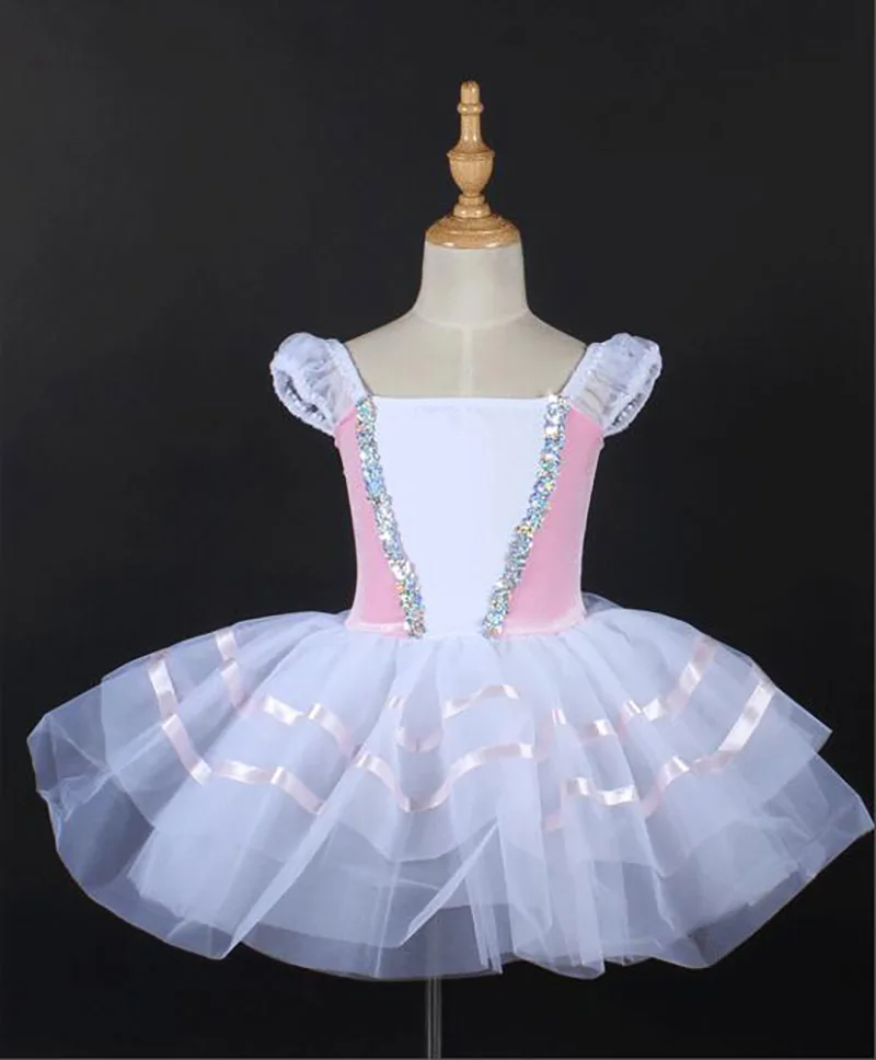 Girls Ballet Dance Skirt 2024 New Design Professional Ballet TuTu Dancing Dress Children Pink Dance Dresses