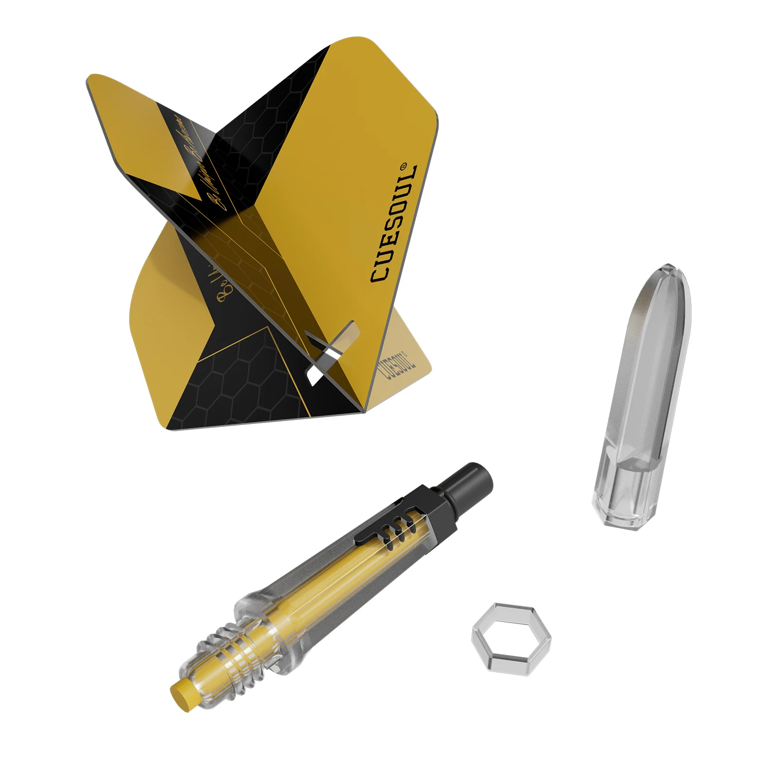 

CUESOUL KOFF Carbon Dart Shaft with Big Standard Shape Dart Flights