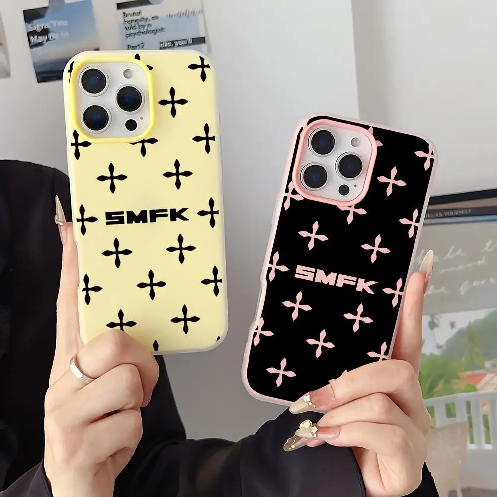 Funda para Teléfono SMFK 2 en 1 Desmontable para iPhone 17-12, Transparente, Multicolor, con Ranuras para Tarjetas, TPU Suave, Antigolpes