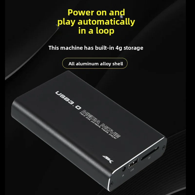 Lettore Multimediale USB Full HD 1080p – Supporta HDD, SD/SDHC, File MKV, RMVB, MP4, MOV, Uscita AV E HDMI, Plug And Play, Alloggiamento In Alluminio - 5