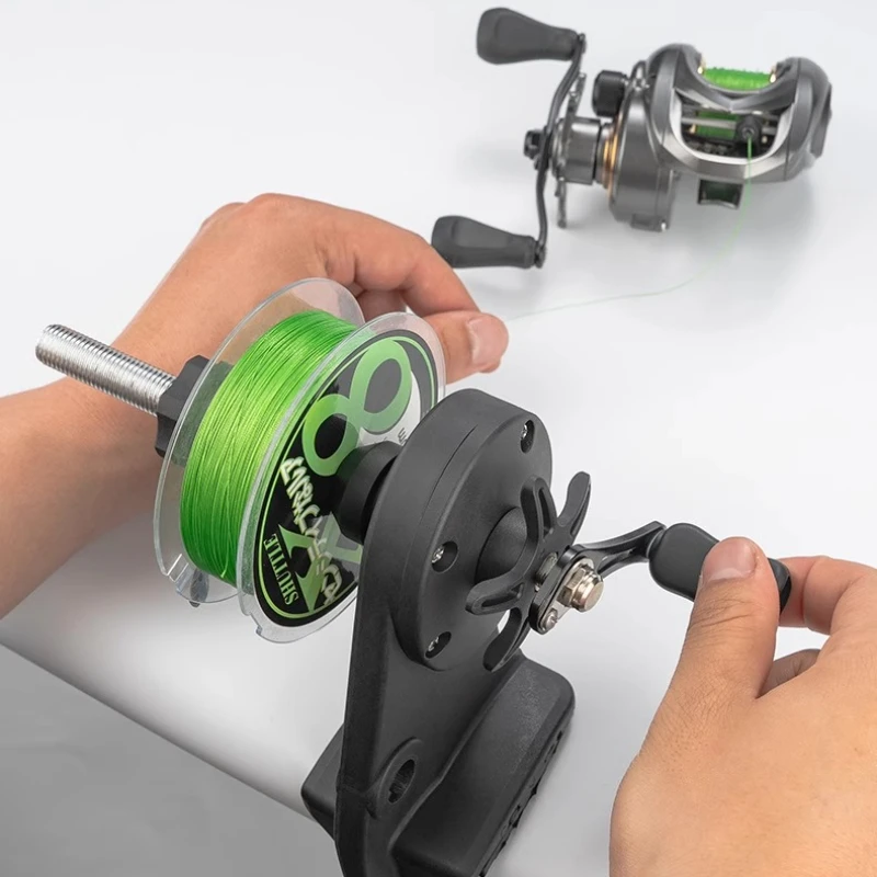 Carretel elétrico para carretéis giratórios Baitcaster - Máquina de enrolamento de linha portátil com enrolamento rápido e anti-emaranhado