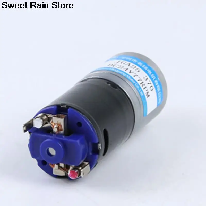 25 مللي متر 6 فولت تيار مستمر موتور تروس JGA25-370H سيكات كربون تيبال Kecepatan dapat Diatur CW CCW موتور Listrik Torsi Tinggi