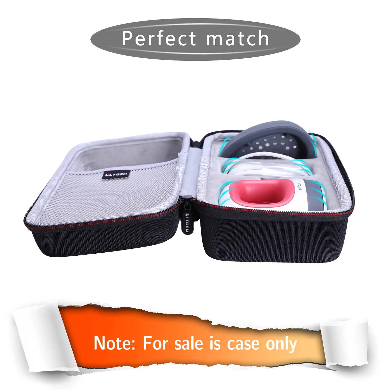 LTGEM EVA Hard Case for Cricut 2007468 Easy Press Mini(only case)