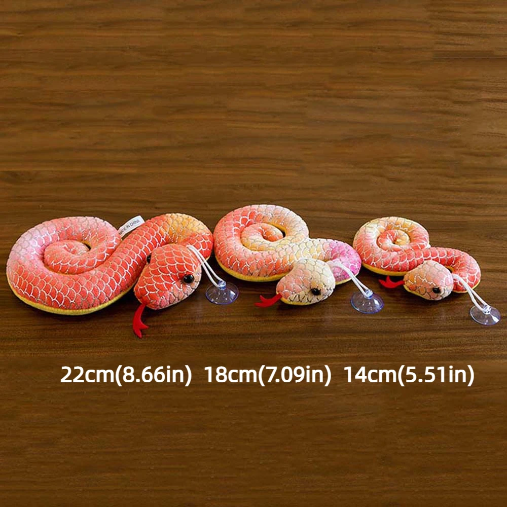 Soft Stuffed Doll Little Snake Plush Toy 2025 Chinese New Year Zodiac Mascot Doll Gift Plush Snake Key Chain Collection