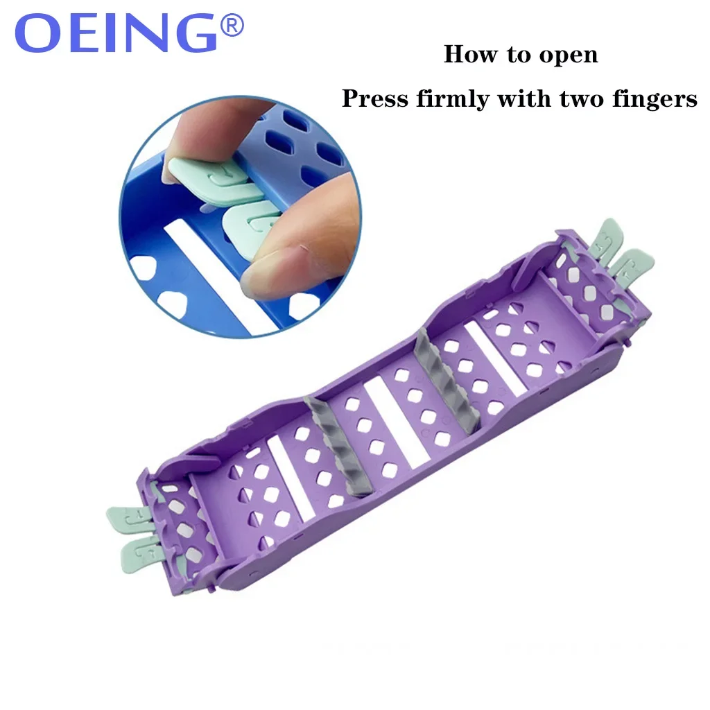 OEING 1Pcs Dental Instrument Box 135℃ Autoclavable Plastic Rack for 4 Slot Plastic Sterilization Tray Dental Instrument Storage - Image 5