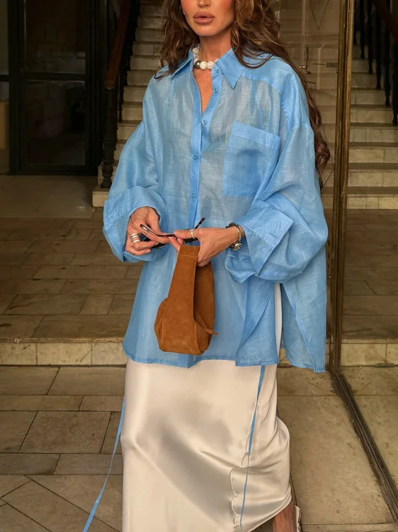 

Faionable женские длинные све, свободный крой, отложной воротник, универсальное волокно из полиэфирного волокна, осеннее новое поступление