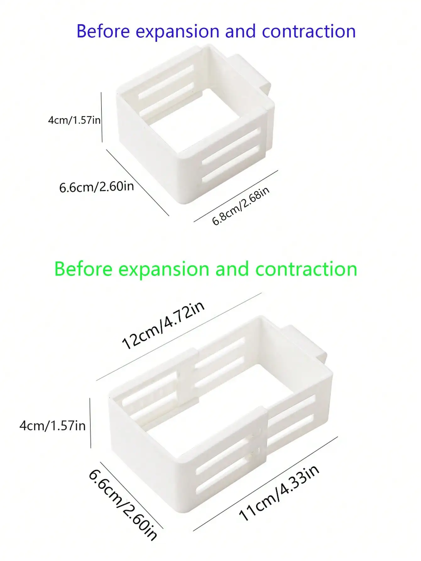 1Pc Adjustable Refrigerator Side Door Storage Box Fridge Divider Retractable Fridge Door Organizer Clip Separators Grid Dividers
