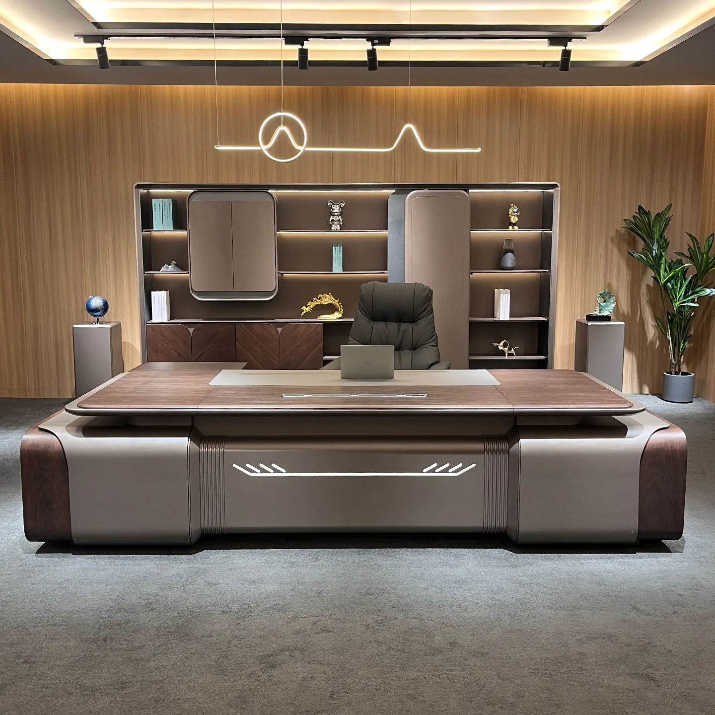 

Окрашенный стол начальника, современный легкий роскошный президентский стол, большой письменный стол для офиса