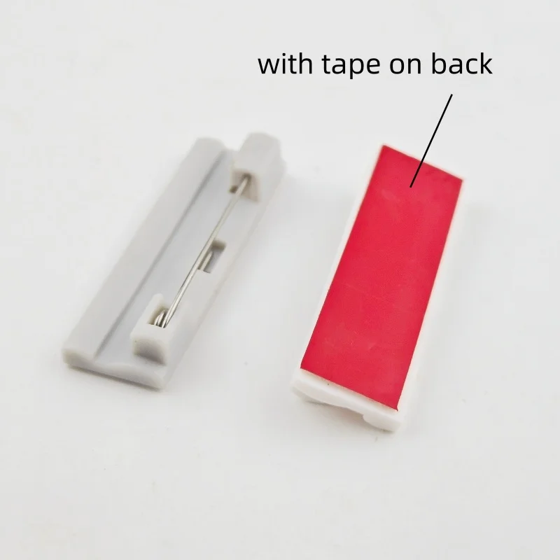 200 قطعة من البلاستيك دبوس الأمان بروش شارة كليب لوحة الصدر بطاقة شارة التبعي #2