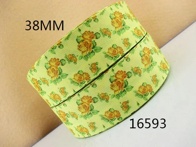 10 Yards Multi Sized Animal Flower Cartoon Printed Grosgrain Ribbon DIY Gift Wrapping Ribbons For Hair Bow Home Decor,10Yc22138