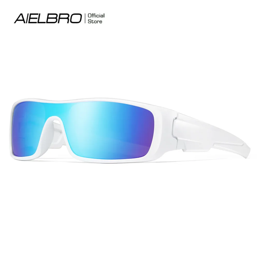 

Polarized Sport Sunglasses UV400 Impact-Resistant Cycling Glasses Ultralight Large Frame for Road Bike & MTB