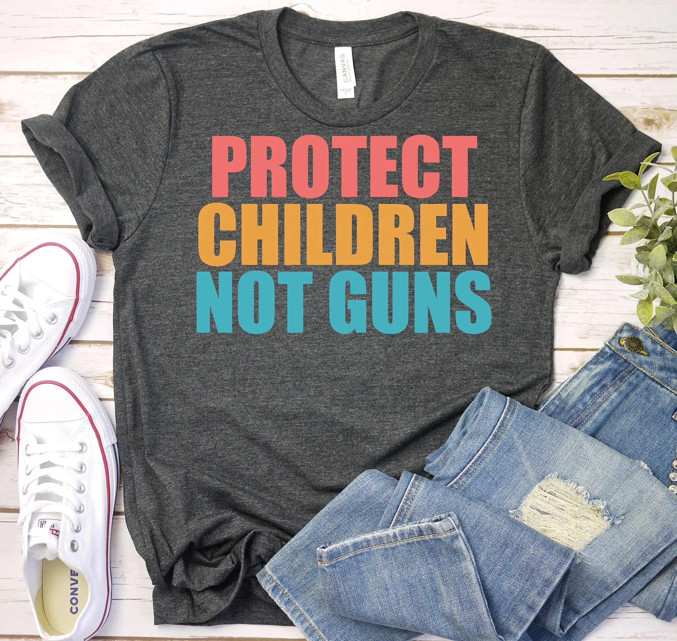 Gun Control T Shirt Violence Awareness Anti Reform Protect Kids No More Stop