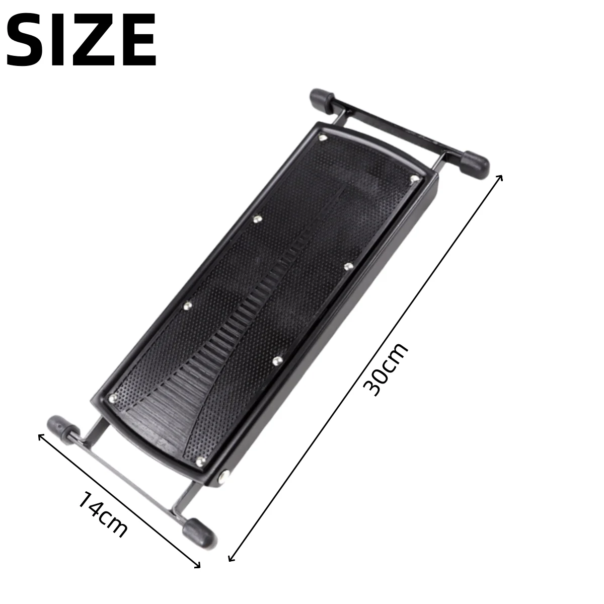 Miwayer Guitar Footrest Pedal Metal Non-slip Rubber Pad Adjustable Folding 4/6-position Height Footboard For Guitar JJ2447